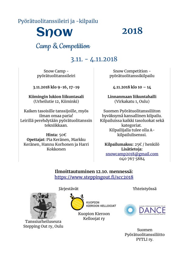 Snow camp et competition tiedote